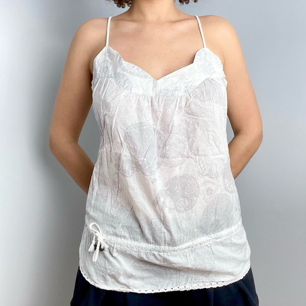 Y2K Diesel White Cami Top